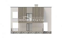 150-017-П Проект двухэтажного дома, экономичный домик из блока Грозный, House Expert