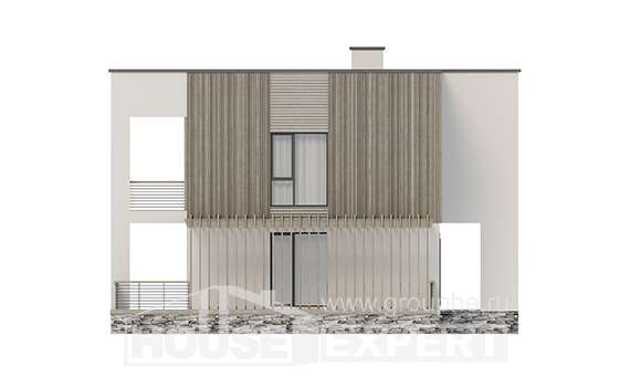 150-017-П Проект двухэтажного дома, экономичный домик из блока Грозный, House Expert