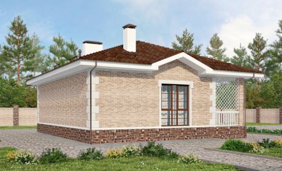 065-002-П Проект бани из кирпича Гудермес | Проекты домов от House Expert