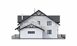 290-003-П Проект двухэтажного дома мансардой, просторный коттедж из поризованных блоков Гудермес, House Expert