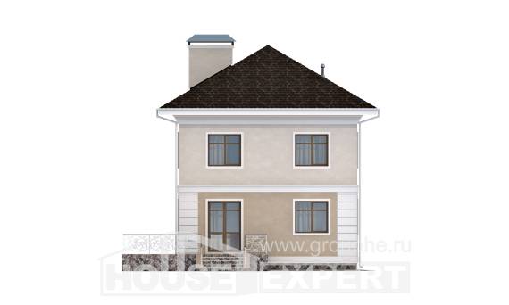 090-003-Л Проект двухэтажного дома, экономичный дом из поризованных блоков, Гудермес