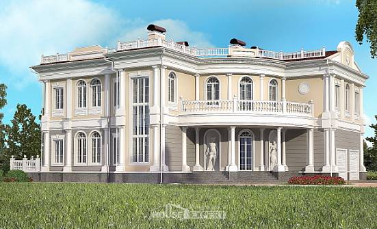 505-001-П Проект двухэтажного дома, гараж, современный загородный дом из газобетона, Грозный
