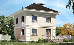 090-003-Л Проект двухэтажного дома, скромный домик из твинблока, Грозный
