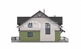 120-003-П Проект двухэтажного дома с мансардой, скромный загородный дом из газобетона Грозный, House Expert