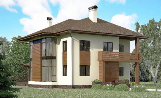 300-001-П Проект двухэтажного дома, классический загородный дом из кирпича, Грозный