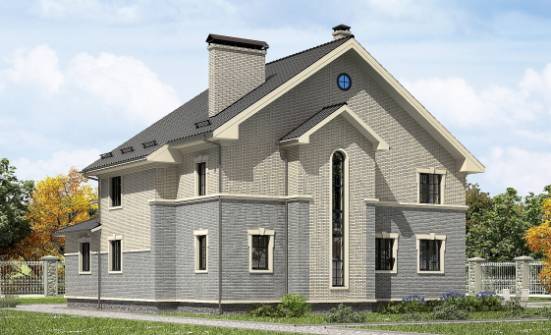 300-004-П Проект двухэтажного дома, красивый дом из бризолита Гудермес | Проекты домов от House Expert