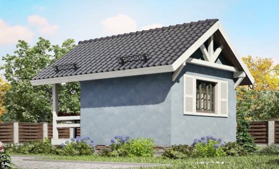 020-001-Л Проект одноэтажного дома, миниатюрный коттедж из бревен Грозный | Проекты домов от House Expert