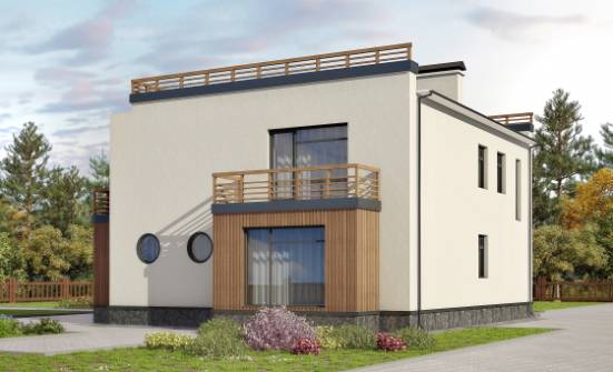 215-002-Л Проект двухэтажного дома, красивый домик из поризованных блоков Гудермес | Проекты домов от House Expert