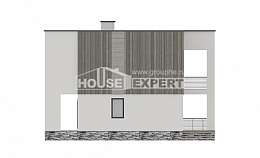 150-017-П Проект двухэтажного дома, небольшой коттедж из газобетона Гудермес, House Expert