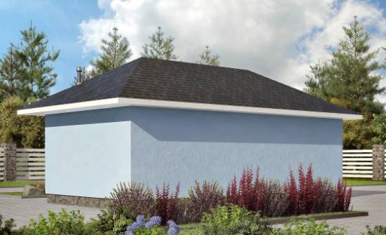 040-001-Л Проект гаража из арболита Гудермес | Проекты домов от House Expert