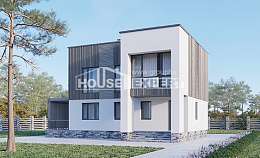 150-017-П Проект двухэтажного дома, доступный дом из блока Гудермес, House Expert
