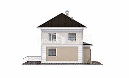 090-003-Л Проект двухэтажного дома, простой коттедж из твинблока, Грозный