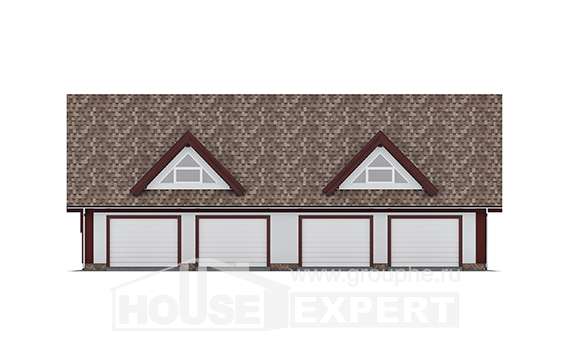 145-002-Л Проект гаража из пеноблока Грозный, House Expert